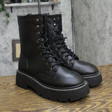Wild Fable Womens Logan Wide Width Lug Combat Boots 90511614 Black 8W