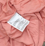 Alfani Womens Crewneck Knit Short Sleeve T-Shirt Top Sunrise Coral Pink L