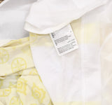 JM Collection Printed Medallion Garden Knit Blouse Top Primrose Yellow / Multi L