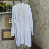 Belldini Womens Plus Size Lightweight Cardigan Sweater AS230224X Blue Haze 3X