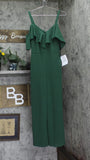 RACHEL by  Rachel Roy Womens Greener Off the Shoulder Ruffle Jumpsuit Green XS