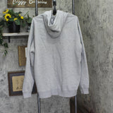 U.S. Polo Full Zip Fleece Hooded Sweatshirt Gray 2XL