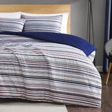 Truly Soft Teagan Stripe Multiple 3-Piece Duvet Set Striped Duvet Brown King