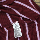 Gap Womens Henley Dorm Long-Sleeve Sleepshirt G1086XDLMA Red Multi XL