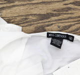 Miss Chievous Juniors Crochet-Trim Tank Top Shirt White M