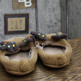 Wondershop Holiday Light up Reindeer Slippers Brown S (Womens 8/9 Mens 7/8)