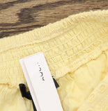 Aqua Cotton Maxi A-Line Eyelet Skirt AQ9697 Butter Yellow M