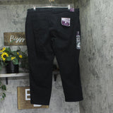 Gloria Vanderbilt Fit High-Rise Tapered Jeans Short Inseam Black 18W Short
