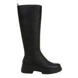 Naturalizer Orchid Lug Sole Knee High Boot I3482S1 Black Smooth 7.5M-WC