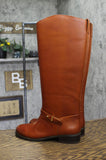 On 34th Womens Firesse Riding Boots 10019685500 Cognac Leather Brown 6.5\M
