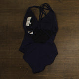 La Blanca Island Goddess Cross Back One Piece Swimsuit Indigo Blue 12