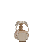 Lifestride Womens Miami Wedge Sandal J3855S1 Platino Gold 9W