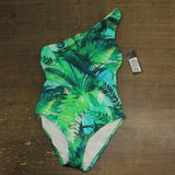 Lauren Ralph Lauren One-Shoulder One Piece Swimsuit Cartago Palms Green 4