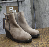 Style & Co. Womens Sayylor Dress Booties 10019630400 Taupe Microsuede Brown 9.5M