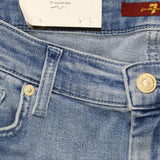 7 For All Mankind Womens Solid Flare-Leg Denim Jeans 7R052330