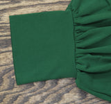 Eloquii Size Knit Cross Front Cuffed Sleeves Self Tie Midi Dress Eden Green 20