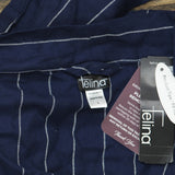 Felina Womens Mirielle Robe Peacoat 900794 Navy Blue L