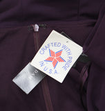 Betsy & Adam Womens High-Slit Ruffled Scuba Dress Gown A26724 Mulberry Purple 12