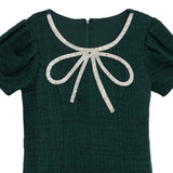 Speechless Short Sleeve Velvet Fit & Flare Party Dress Hunter Green 14