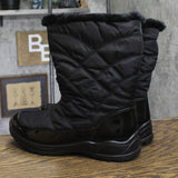 Easy Street Womens Cuddle Waterproof Quilted Boot CUDDL Black 11M