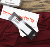 Betsy & Adam Petite Cap Sleeve Gathered Draped Slit Gown Dress Bordeaux Red 8P