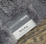 Madison Park Tufted Pearl Channel Bathroom Rug Bath Mat 74304520026 Grey 17x24
