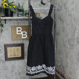 Ann Taylor Loft Womens Lined Sleeveless Embroidered Dress 16675190fa4fc9 Black 2
