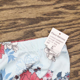 Flora Nikrooz Womens Ribbon Accent Sleep Shorts T90882 Blue Floral L