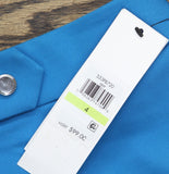 Calvin Klein Womens Cotton-Blend Straight-Leg Pants S53PB720 Corsica Blue 4