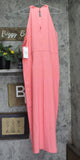 Julia Jordan Womens Knot-Neck Midi Halter Dress JJ38691 Melon Pink 14