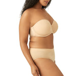 Wacoal Red Carpet Full Figure Underwire Strapless Bra Naturally Nude Brown 34G
