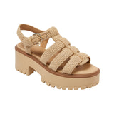 Universal Thread Womens Lucille Platform Gladiator Sandals Natural Brown 8M