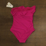 DKNY Tummy Control One Piece Swimsuit Wildberry Pink Purple M