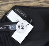 La Blanca Standard Island Goddess Halter Tankini Swimsuit Top Black Noire 12