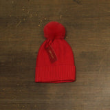 On 34th Womens Rib-Knit Beanie Cuffed MO1542501 Dark Red
