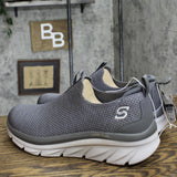 S Sport By Skechers Mens Low Top Pull On Glover Sneakers 88421389 Gray 11.5