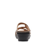 Clarks Merliah Karli Wedge Sandal 26158230 Metallic Brown Black 5.5M