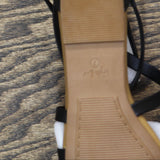 Style & Co. Womens Chelseaa Thong Ankle Strap Wedge Sandals Black Smooth 7M
