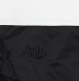 Lauren Ralph Lauren Womens Banded High-Waist Bikini Bottom Swim Black / White 12