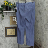 Le Suit Women's Pinstripe Slim Fit Suit Pants 50040831 Blue / Gray 10