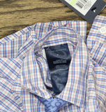 Tommy Hilfiger 2-Piece Button-Up Plaid Shirt with Tie Orchid Pink Multi 4