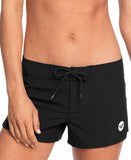 Roxy Womens Drawstring Boardshorts 4-Way Stretch Swim Shorts Black XL
