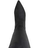 On 34th Womens Gabriellaa Over the Knee Dress Boot Black Microsuede 7.5M