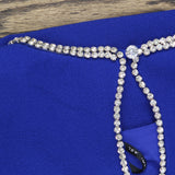 Tahari ASL Womens Rhinestone Trim Shift Dress DAM625-T4 Cobalt Blue 8