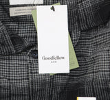 Goodfellow & Co Flannel Long Sleeve Button-Down Shirt Midnight Black S