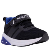 Nautica Boys Toddler Light-Up Athletic Sneaker Black / Cobalt 7T