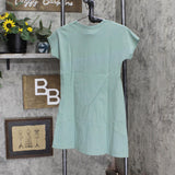 Upwest Girls Tee Shirt Dress with Pocket Calcite Green L