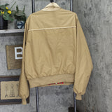 Altra Mens Vintage Microfiber Flannel Lined Bomber Jacket Brown See Measurements
