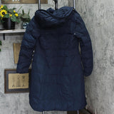 Cole Haan Women's Box-Quilt Down Puffer Coat 356SD700 Navy Blue M