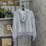 Universal Thread Womens Leisure Studio Velour Hoodie Sweatshirt 92090310 Gray L